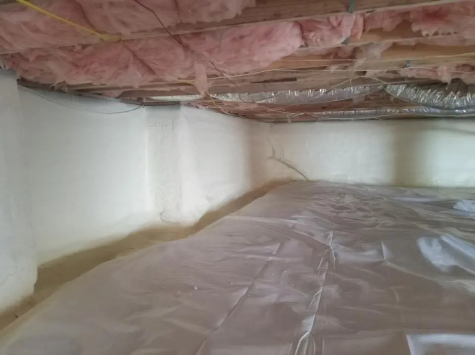 Crawl space encapsulation with closed-cell spray foam for Attic Insulation in Fruitvale